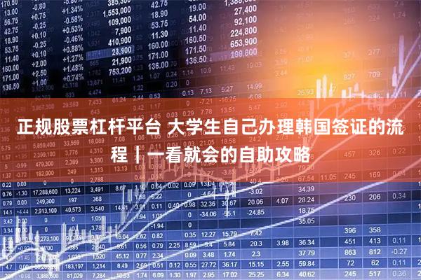 正规股票杠杆平台 大学生自己办理韩国签证的流程｜一看就会的自助攻略